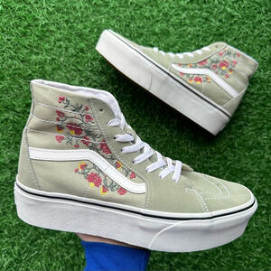 Vans Sk8 Hi Tapered Platform Floral Embroidery